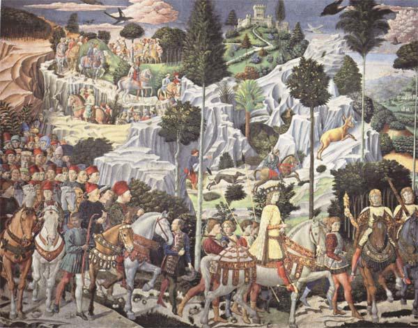 Benozzo Gozzoli The Procession of the Magi Norge oil painting art